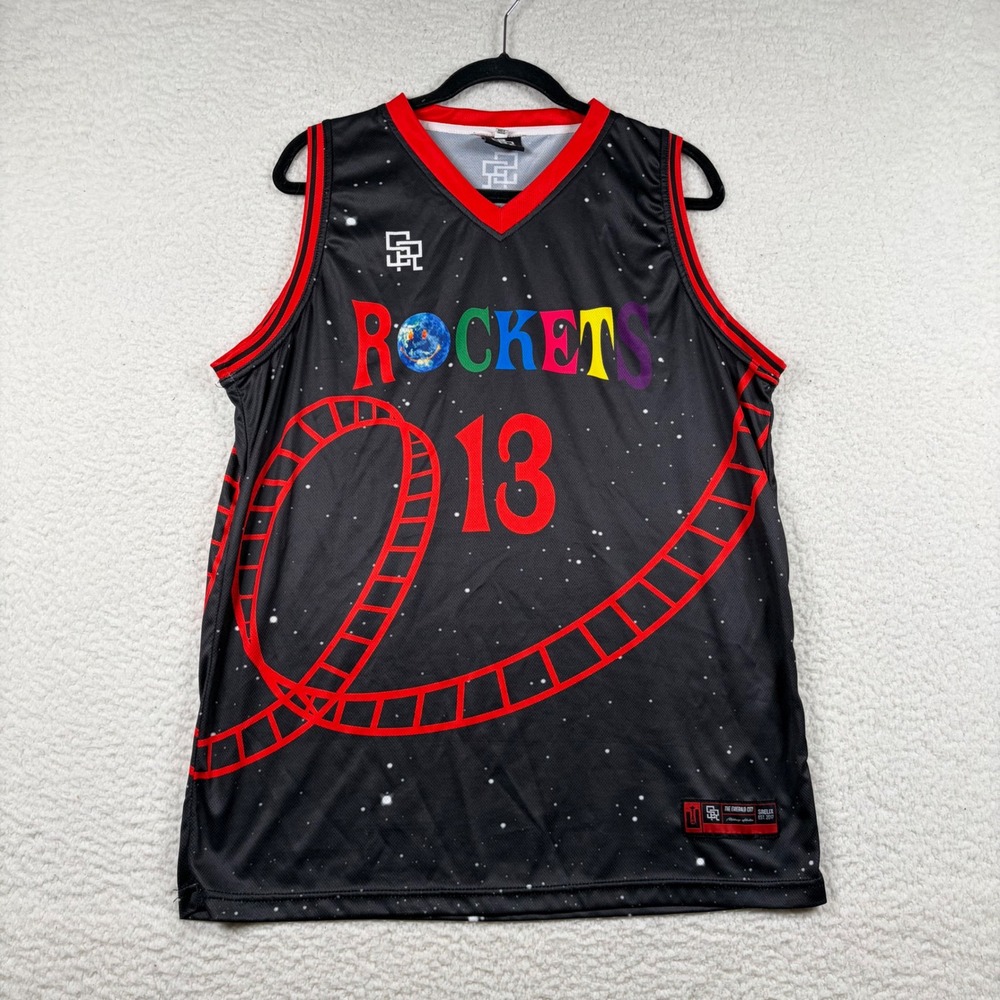 James Harden Astroworld Basketball Jersey Houston Rockets 13 Custom L